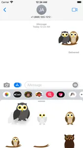 owl Cute sticker screenshot 2