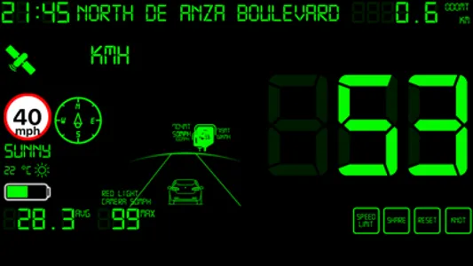 Speedmeter mph digital display screenshot 6