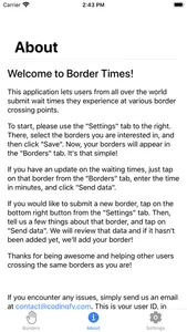 Border Waiting Times screenshot 1