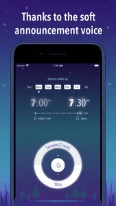 Gentle Talking Alarm Clock Pro screenshot 2