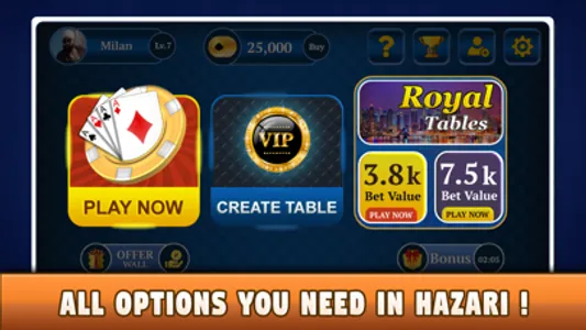 Hazari - 1000 Points Card Game screenshot 2