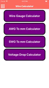 Wire Calculator screenshot 1