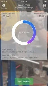 Bench Press 16 weeks screenshot 0