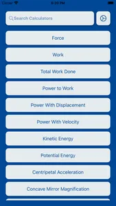 Physics Calculators screenshot 0