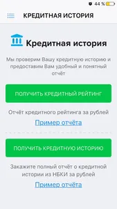 КРЕДИТНАЯ ИСТОРИЯ screenshot 0