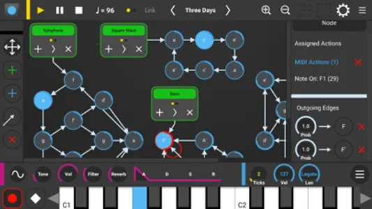 Senode - Graph Sequencer screenshot 2