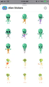 Aliens Stickers! screenshot 0