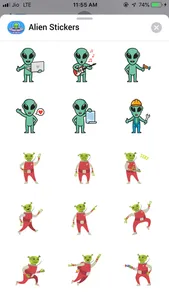 Aliens Stickers! screenshot 1