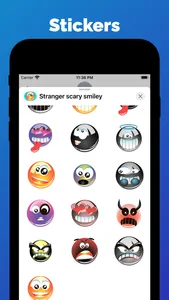 Stranger scary stickers emoji screenshot 1