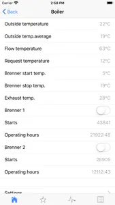 BWC for heating system screenshot 2