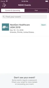 NextGen Healthcare Events screenshot 0