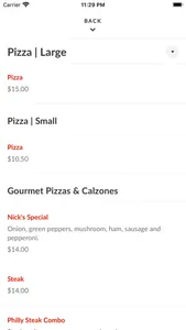 Nick's Pizza & Seafood screenshot 2