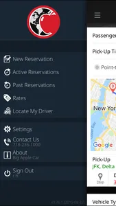 Big Apple Car Booking App screenshot 0