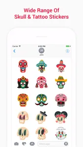 Animated Skulls&Tattoo Sticker screenshot 0