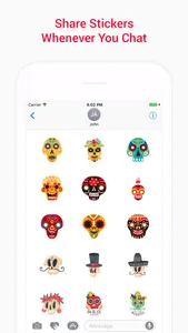 Animated Skulls&Tattoo Sticker screenshot 1