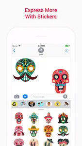 Animated Skulls&Tattoo Sticker screenshot 2