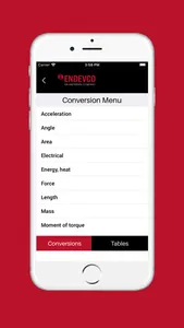 Endevco Unit Conversion Wizard screenshot 1