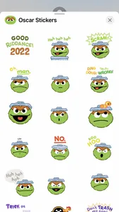 Oscar the Grouch Stickers screenshot 0