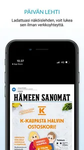 Hämeen Sanomat -sovellus screenshot 2