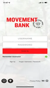 Movement Bank Mobile App screenshot 0