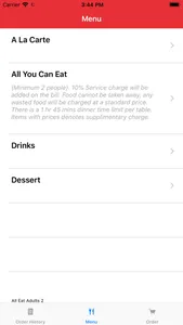 Table Ordering screenshot 1