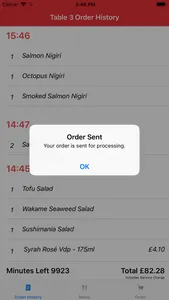 Table Ordering screenshot 4