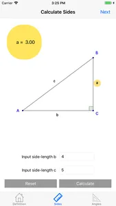 Trigonometry calc screenshot 1