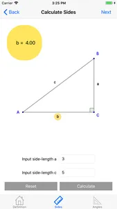 Trigonometry calc screenshot 2