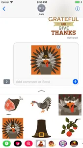 Turkey Time - Animated Sticker screenshot 0