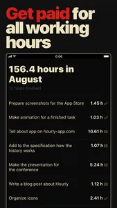 Hourly – Work Hours Tracker screenshot 4