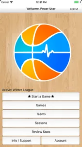 Basketball Stat Tracker Live screenshot 0