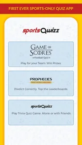 SportsQwizz: Online Quiz App screenshot 0