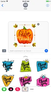 Thank you . Thanks stickers screenshot 0