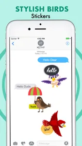 Stylish Bird Stickers screenshot 3