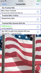 BillTrack50 screenshot 1