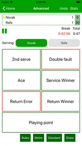 Tennis Umpire App screenshot 1