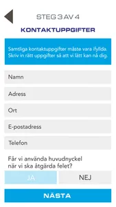 Eksta felanmälan screenshot 3