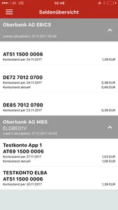 Oberbank Business App screenshot 1