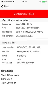 DigSig verifier screenshot 3