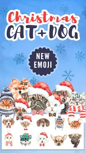 Xmas Pals - Cat and dog emojis screenshot 0