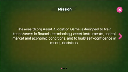 iWealth Asset Allocation Game screenshot 1