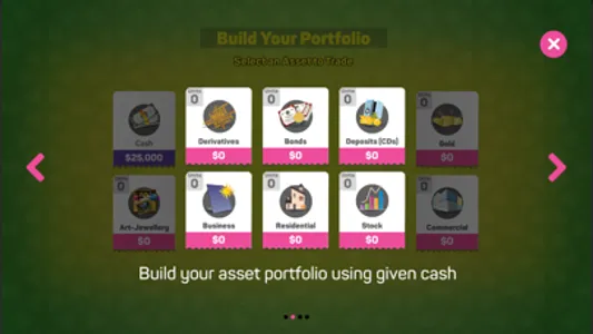 iWealth Asset Allocation Game screenshot 2