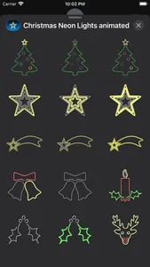 Christmas Neon Lights animated screenshot 2