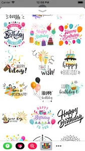 Happy Birthday Stickers 2018 screenshot 0