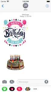 Happy Birthday Stickers 2018 screenshot 1