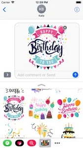 Happy Birthday Stickers 2018 screenshot 4