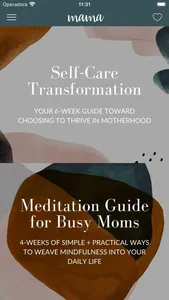 mama—daily self-care for moms screenshot 1