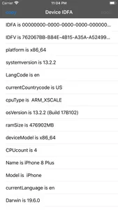Device IDFA screenshot 0