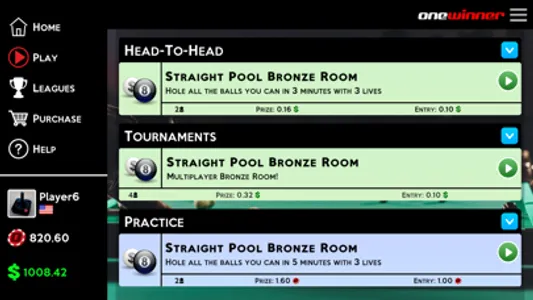 OneWinner's PoolStars screenshot 2