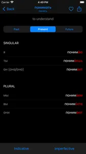 Russian Verbs screenshot 1